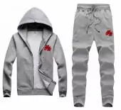 hommes survetement nike tracksuit outfit nt2106 gray
